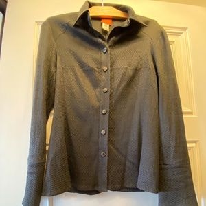 BAZAR DE CHRISTIAN LACROIX BLACK LONG SLEEVE WOMEN'S TOP SIZE 40